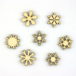 Pack n°1 - 5 cristaux de Noël 40 mm
