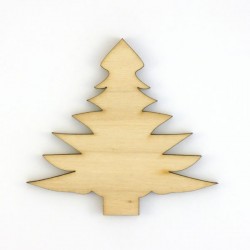 Sapin de Noël stylisé en bois