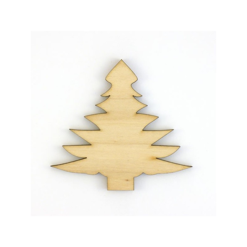 Sapin de Noël stylisé en bois