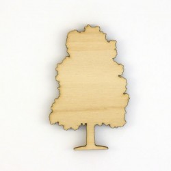Pack 4 arbres silhouettes en bois