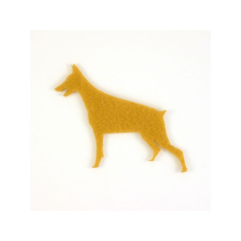 Chien n°16 en feutrine coloris au choix Chien n°16 en feutrine coloris au choix