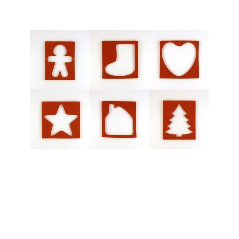 Pack 6 emporte-pièces de Noël Pack 6 emporte-pièces de Noël