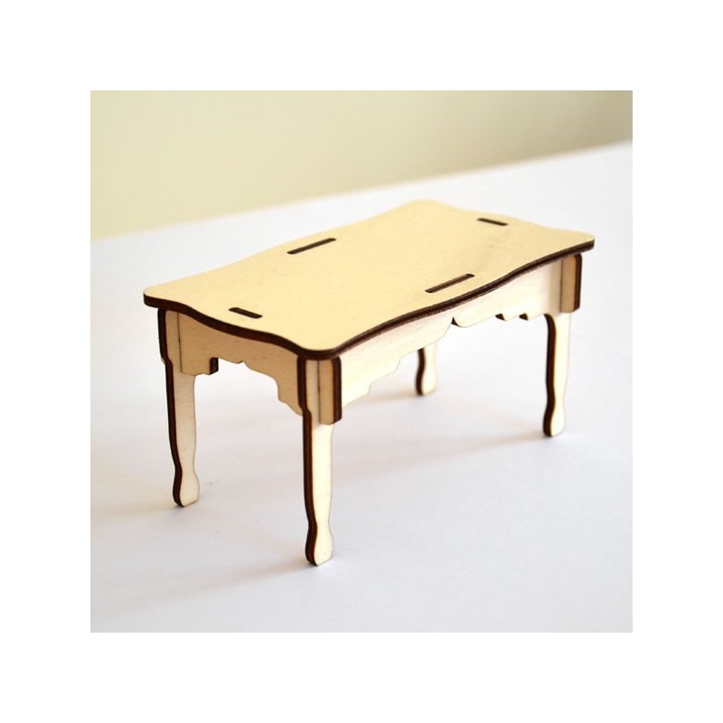 Table miniature 3D en bois à monter