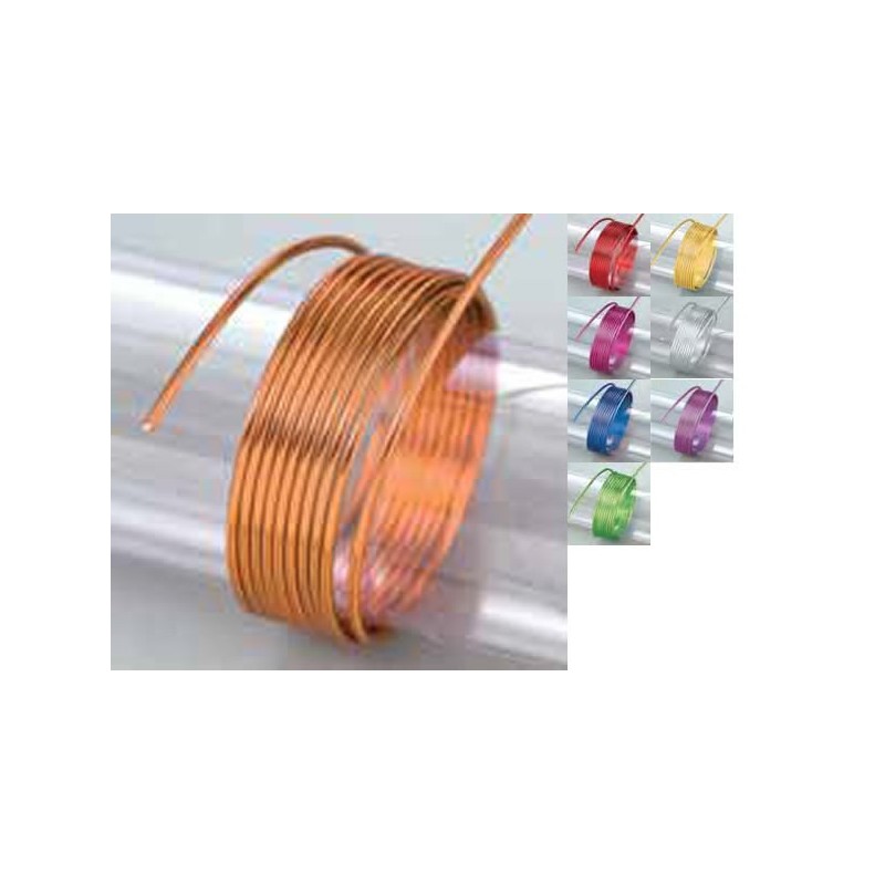 fil de m/étal flexible pour la fabrication de bijoux et divers m/étiers 5 m/ètres//rouleau Fil de bricolage en aluminium or fil daluminium rond /à oxydation multicolore de 2 mm