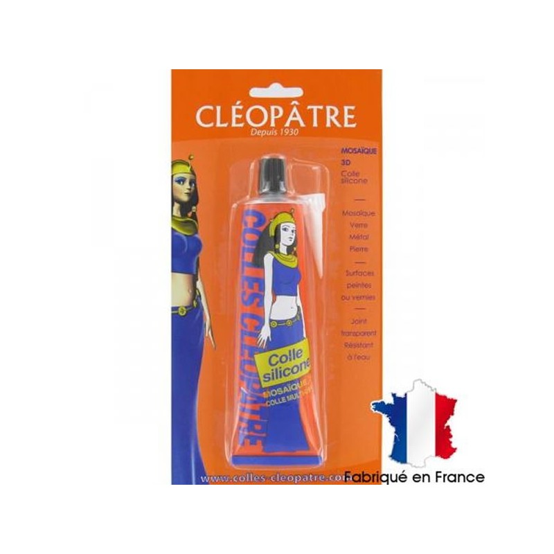 Colle sillicone cléopatre tube avec embout pratique