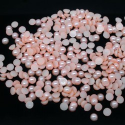 100 demi-perles embellissement 4 rose vrac