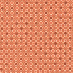 5 Coupons patchwork coordonnés orange/marron/vert coton 29,5 x 70 cm
