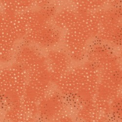 5 Coupons patchwork coordonnés orange/marron/vert coton 29,5 x 70 cm