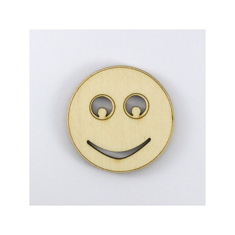 Smiley neutre en bois