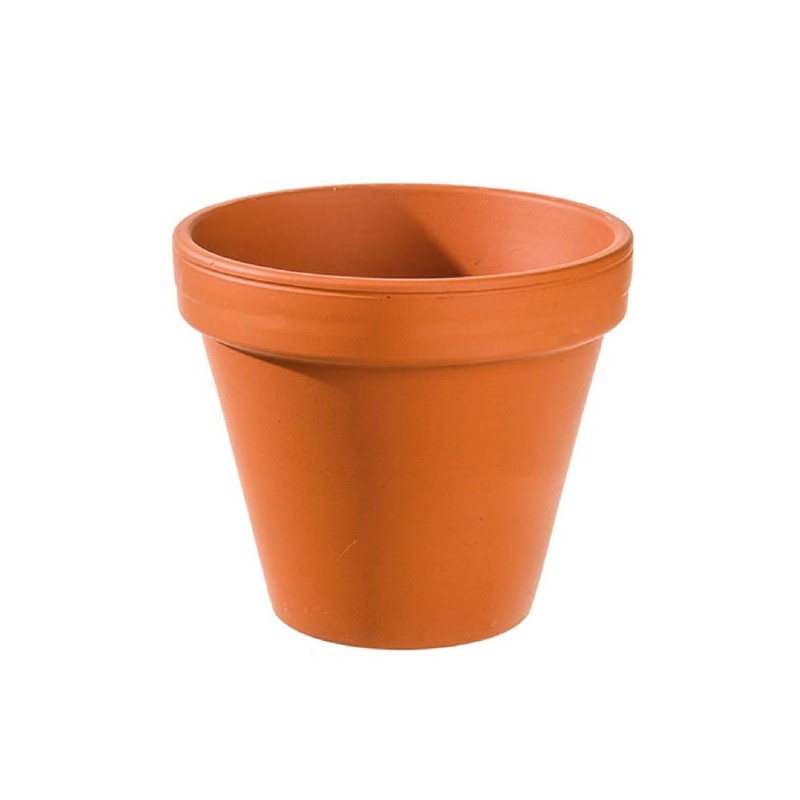 3 Pots de fleur en argile diam 13,3 cm - haut 12 cm