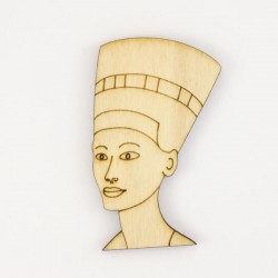 Nefertiti, reine égyptienne en bois