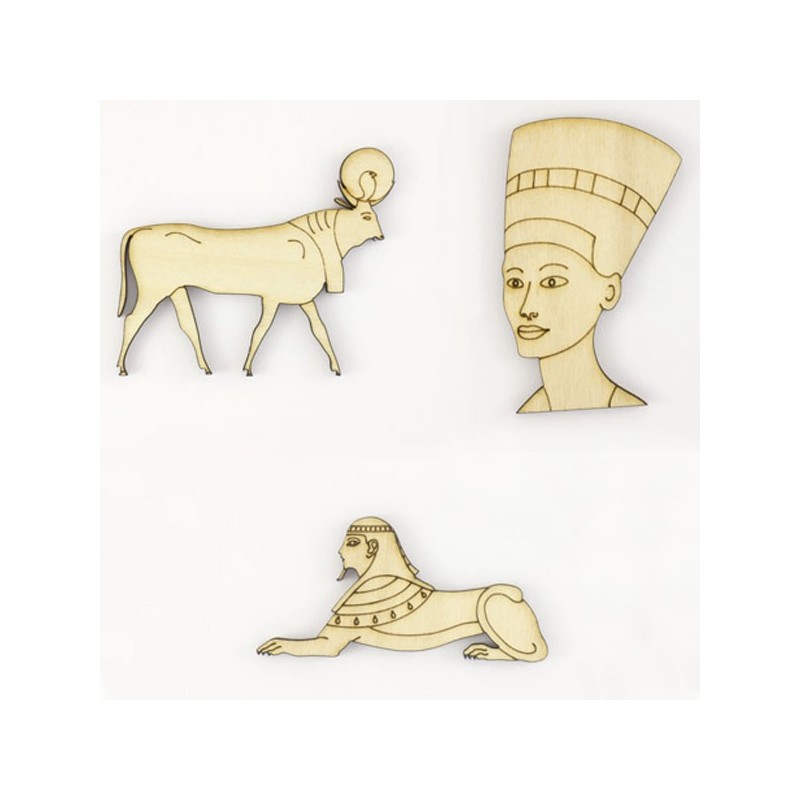 Pack de 3 personnages de la mythologie egyptienne