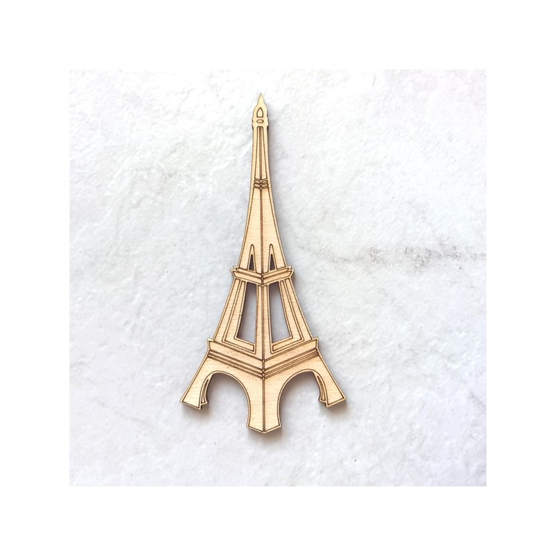 Tour Eiffel en bois pour loisir créatif, scrap, école, décor de table, anniversaire, baptême., plaque décorative
