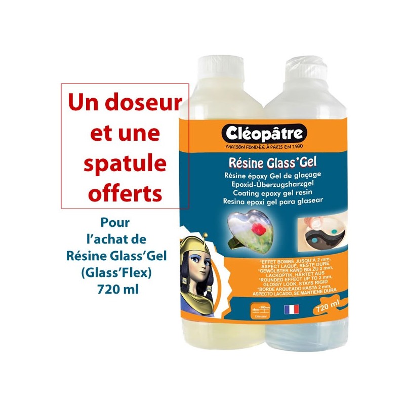 Résine Glass'Gel (Flex) Cléopatre 720 ml Résine Glass'Gel (Flex) Cléopatre 720 ml