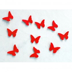10 papillons feutrine rose loisir créatif