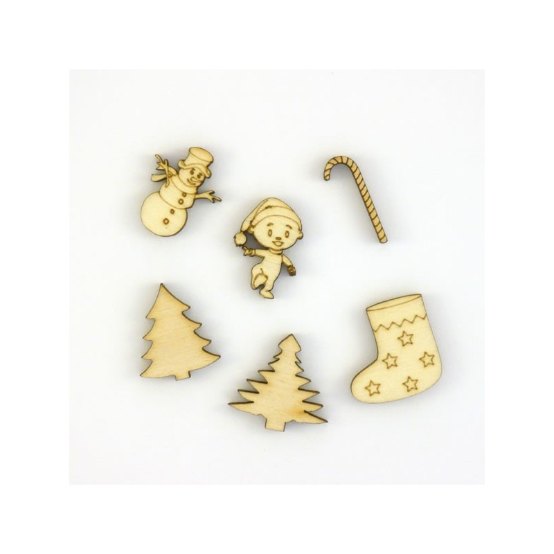 Pack de 4 petits objets de Noël