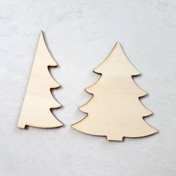 En bois Formes Décorations pour arbres de Noël Plain Bell Ornement mdf ou contreplaqué