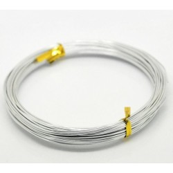 20 m Fil aluminium argent 1...