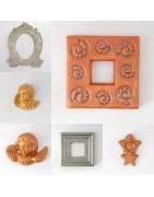 Sujets et décoration en plâtre peints