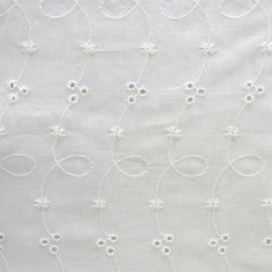 Coton brodé coton 100 % coton -30 x 35 cm