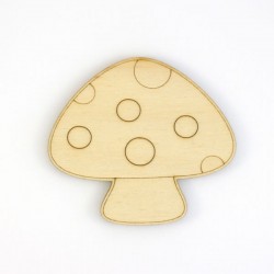 Champignon 2 enfantin en bois