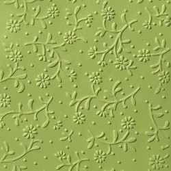 Pochoir gaufrage frise fleur