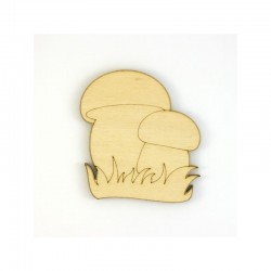 Champignons cepes en bois pour loisirs créatifs et scrapbooking taille au choix