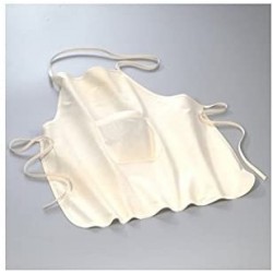 Tablier enfant avec poche à customiser en coton fin et naturel 60 x 50 cm
