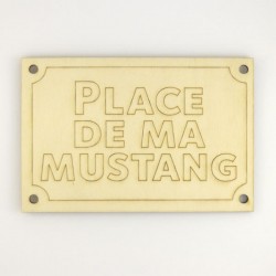 Panneau place de ma Mustang