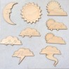 Pack météo soleil et nuages... en bois 